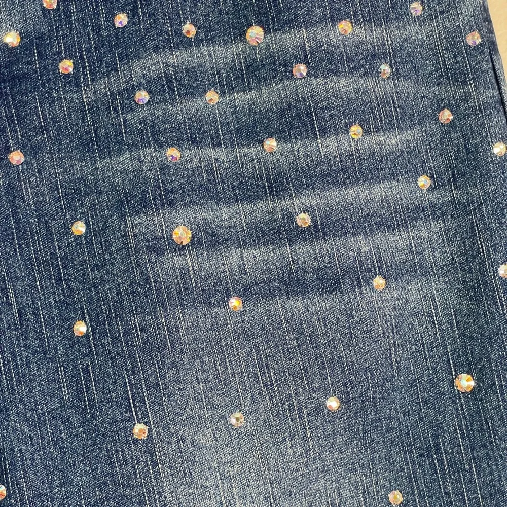 Vintage 90s Y2K Isabel Bootcut Jeans Womens 6 Rhinestone High Rise Medium Wash